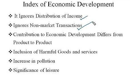 Measurement of Economic Development