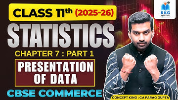 Graphical Presentation of Data - Histogram | Class 11 | Chapter 7 | Part 1 | Statistics CBSE 2025-26
