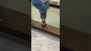 “This $10 Drill Just Destroyed a 35mm Hole Like Nothing!🤯” #tools #toolhacks #woodworking#diycrafts