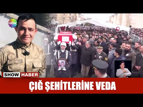 Çığ şehitlerine veda