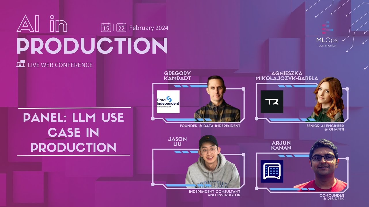 LLM Use Cases in Production // AI in Production Conference // Panel 1
