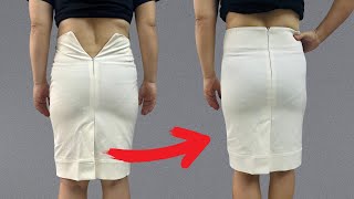 картинка: ✂️ Умные приемы, как расширить талию рабочей юбки — без необходимости шитья!