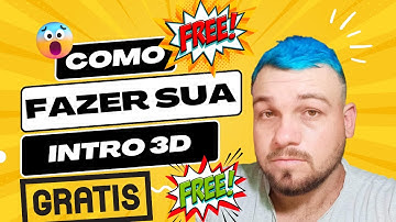 COMO CRIAR INTRO 3D DE GRAÇA - SITE MUITO FACIL DE EDITAR TUTORIAL COMPLETO 2023 #intro