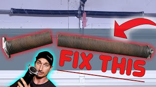 How to Replace a Garage Door Spring, DIY Garage Door Fix