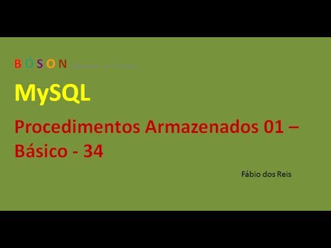 Vídeo: Como edito um procedimento armazenado no ambiente de trabalho MySQL?