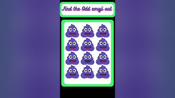 Find the Odd emoji out||Memory test challenge||Emoji challenge #shots