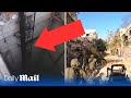 Israeli army show discover tunnel with elevators built near Rantisi Hospital in Gaza