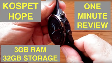 KOSPET HOPE 4G Android 7.1.1 3GB/32GB IP67 Waterproof Smartwatch: One Minute Overview