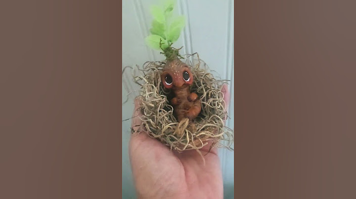 😍😍😍 Harry potter inspired mandrake root baby ! Hand sculpted with 💖 #art #shorts #harrypotter