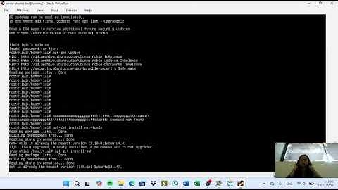 Meremot Ubuntu didalam Virtualbox menggunakan putty