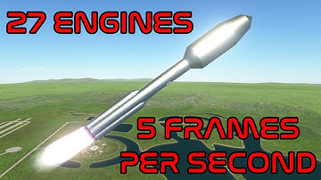KSP 2: Launching my massive 27 engine heavy-lift booster!