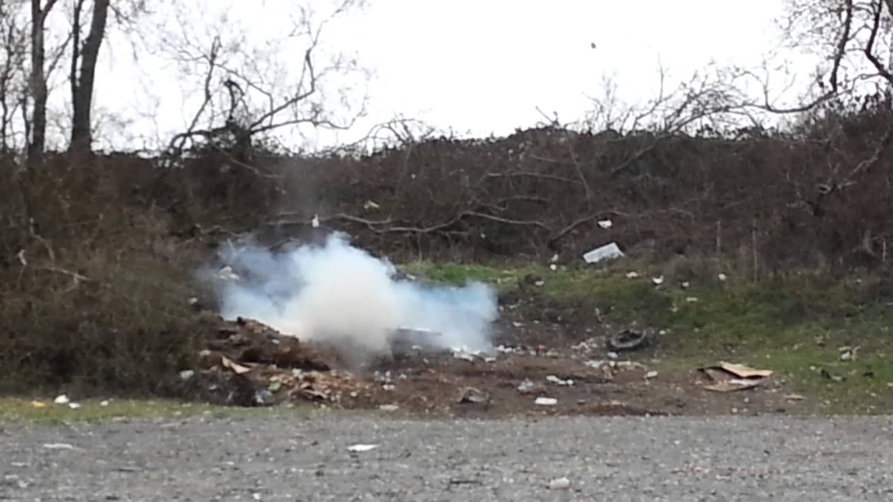 Shooting exploding target with rifle - YouTube