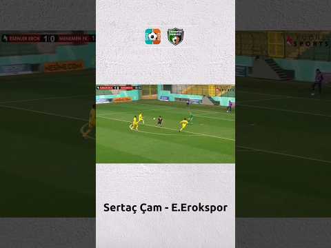 #EsenlerErokspor forması giyen Sertaç Çam'ın #MenemenFK ağlarına yolladığı şık aşırtma golü  #shorts