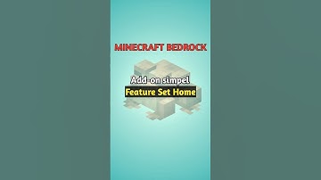 Add-on Feature Set Home #minecraft #addon #gaming #mcpe #minecrafthacks