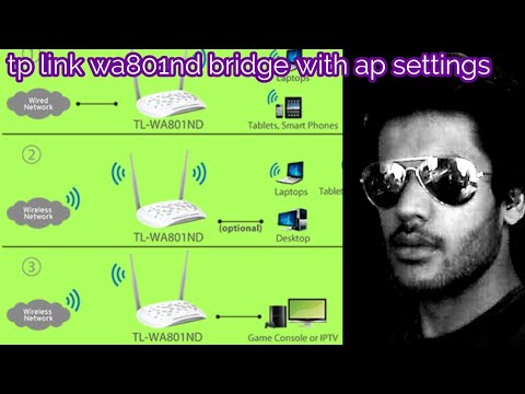 How to Tp link WA801nd Bridge with AP settings. Tplink 801nd configure