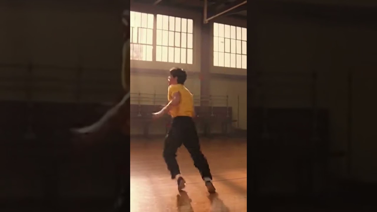 Bruce Lee Inspired Kung Fu Kick Motion Display | Sora AI