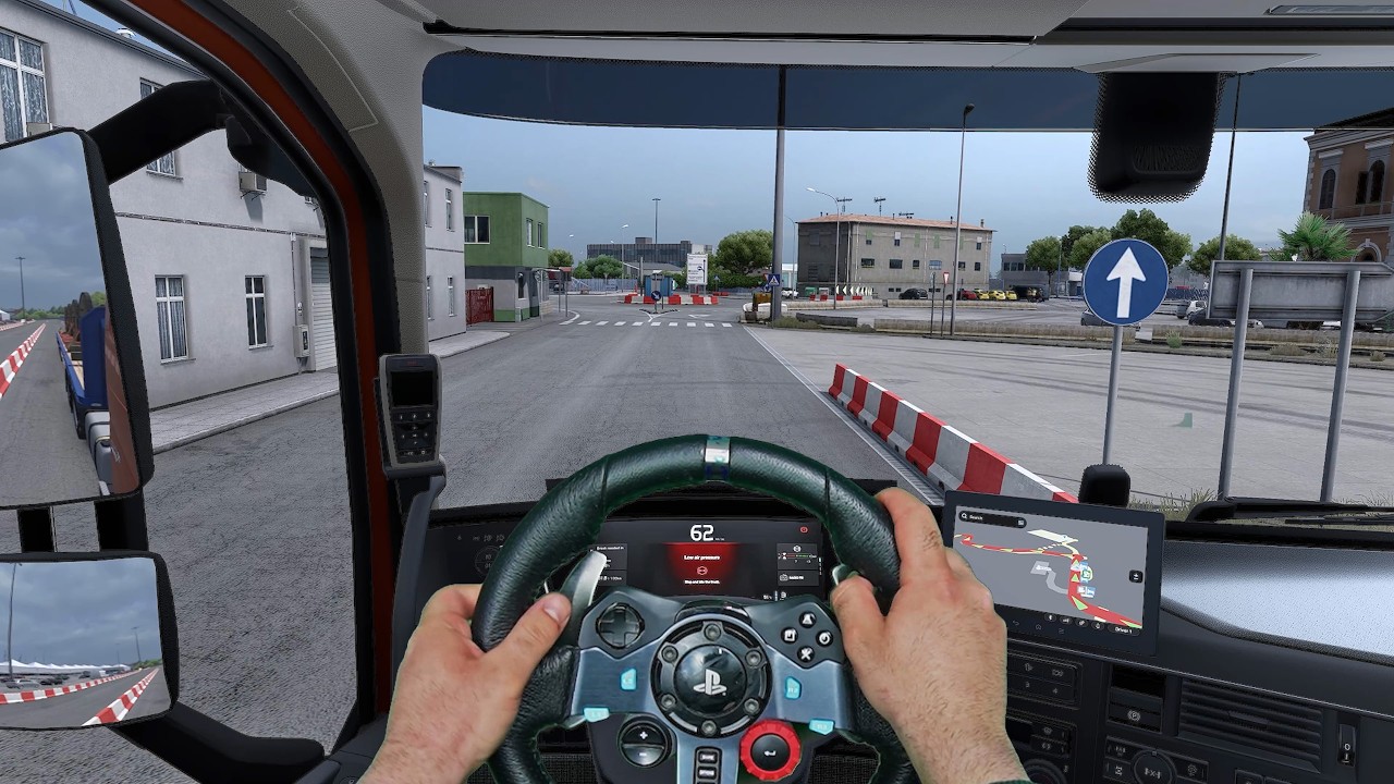 POV truck driving | Euro Truck Simulator 2 | Steering Wheel Game Play  | SnowyMoon |
