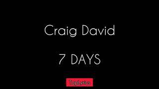 Craig David 7 Days Craig David 7 Days
