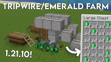 NEW UPDATED Minecraft Java 1.21.10 TRIPWIRE EMERALD FARM TUTORIAL