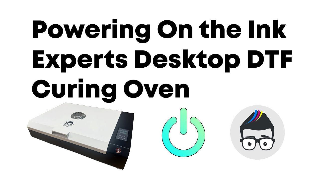 Powering on the Ink Experts Desktop DTF Curing Oven