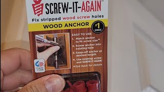 Amazon Item Review Screw-it-Again Screw It Again Wood Anchor Anchors Fix Stripped Wood Screw Holes