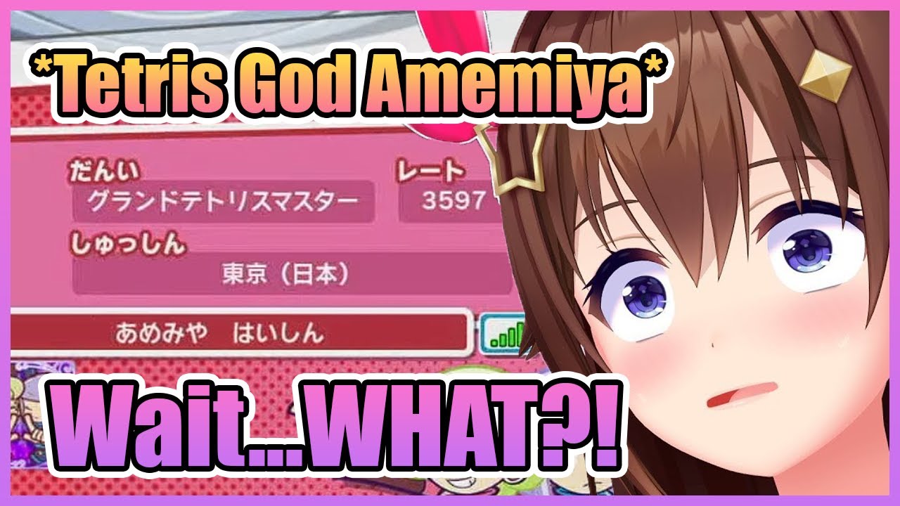 Sora Met The Tetris God Amemiya While Practicing Puyo Puyo...【Hololive】