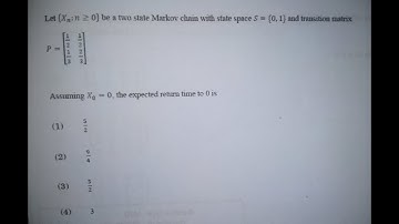 CSIR NET DEC 2019 II Markov Chain II Part B ll By Math Wings