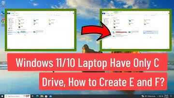 Windows 11/10 Laptop Have only C Drive, How to Create E and F?