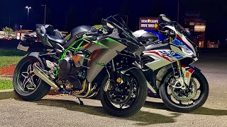 NINJA H2 CARBON &amp; S1000RR M NIGHT RIDE