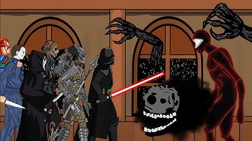 Darth Vader, Predator, Jason Voorhees, Ghost Face. Michael Myers, Chucky Vs DOORS ️ - Roblox . Part1