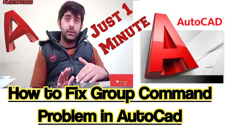 How to Fix Group Command Problem In AutoCAD | How to use Pickstyle Command in AutoCAD | Pickstyle