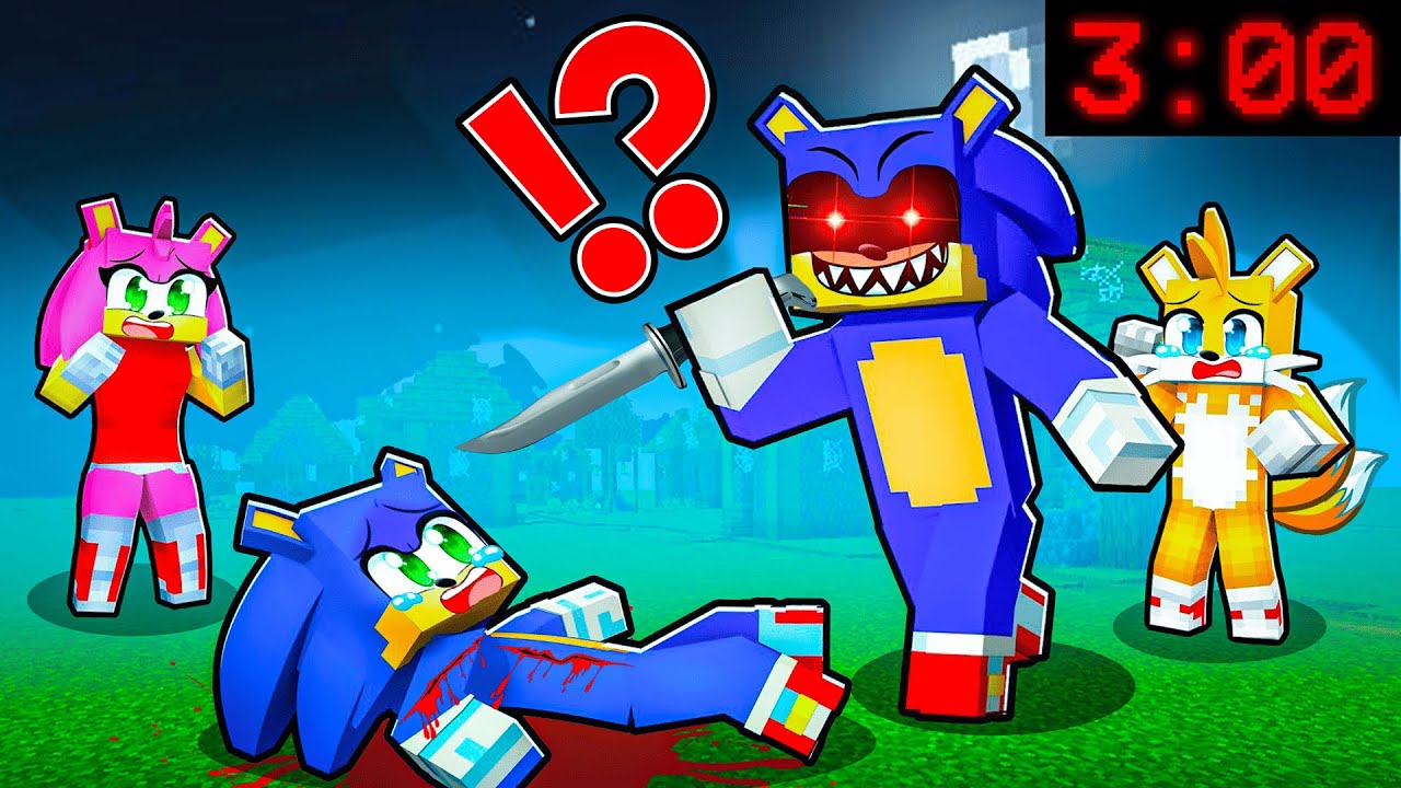 Why FAKE Sonic.exe gave Sonic a FATAL WOUND in Minecraft Challenge ...