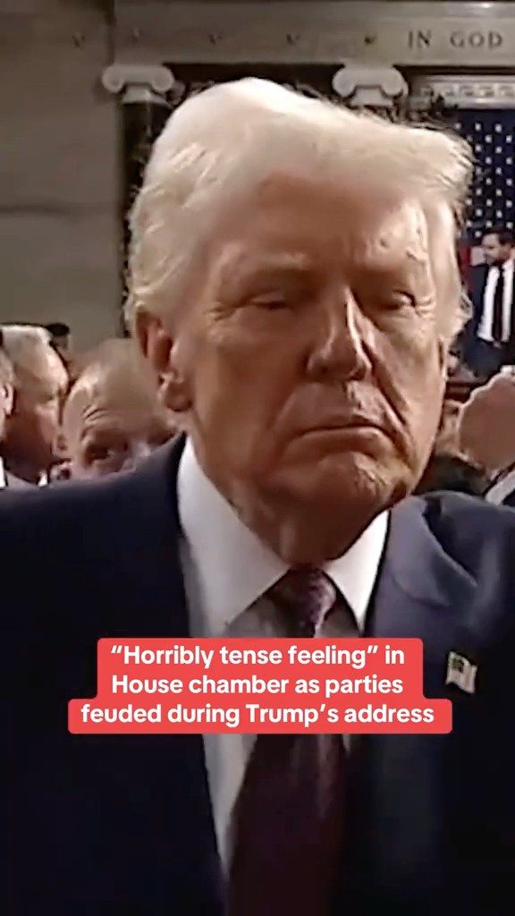 “Horribly tense feeling” during Trump’s joint address to Congress #shorts