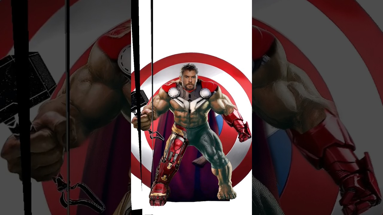 Hulk+Thor+iron man in PicsArt fusion art