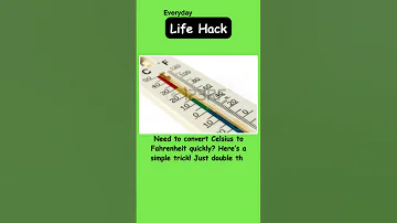 Quick Celsius To Fahrenheit Trick Lifehack 
