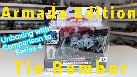 Star Wars Micro Galaxy Squadron Tie Bomber Armada Toy Unboxing and Review