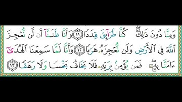 72- سورة الجن | مصحف حفص | أيمن سويد