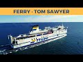 Departure of ferry TOM SAWYER, Trelleborg (TT-Line)