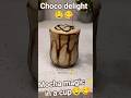 yummy🤤Chocolate shake 😋😋Only 3 ingredients 😋🥰#chocolateshakerecipe #chocolate #recipe #reels