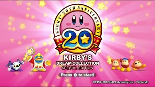 Kirby's Dream Collection - Intro and title screen