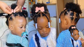 Baby Girl Hairstyle Quick And Easy Natural Hairstyle For Toddler