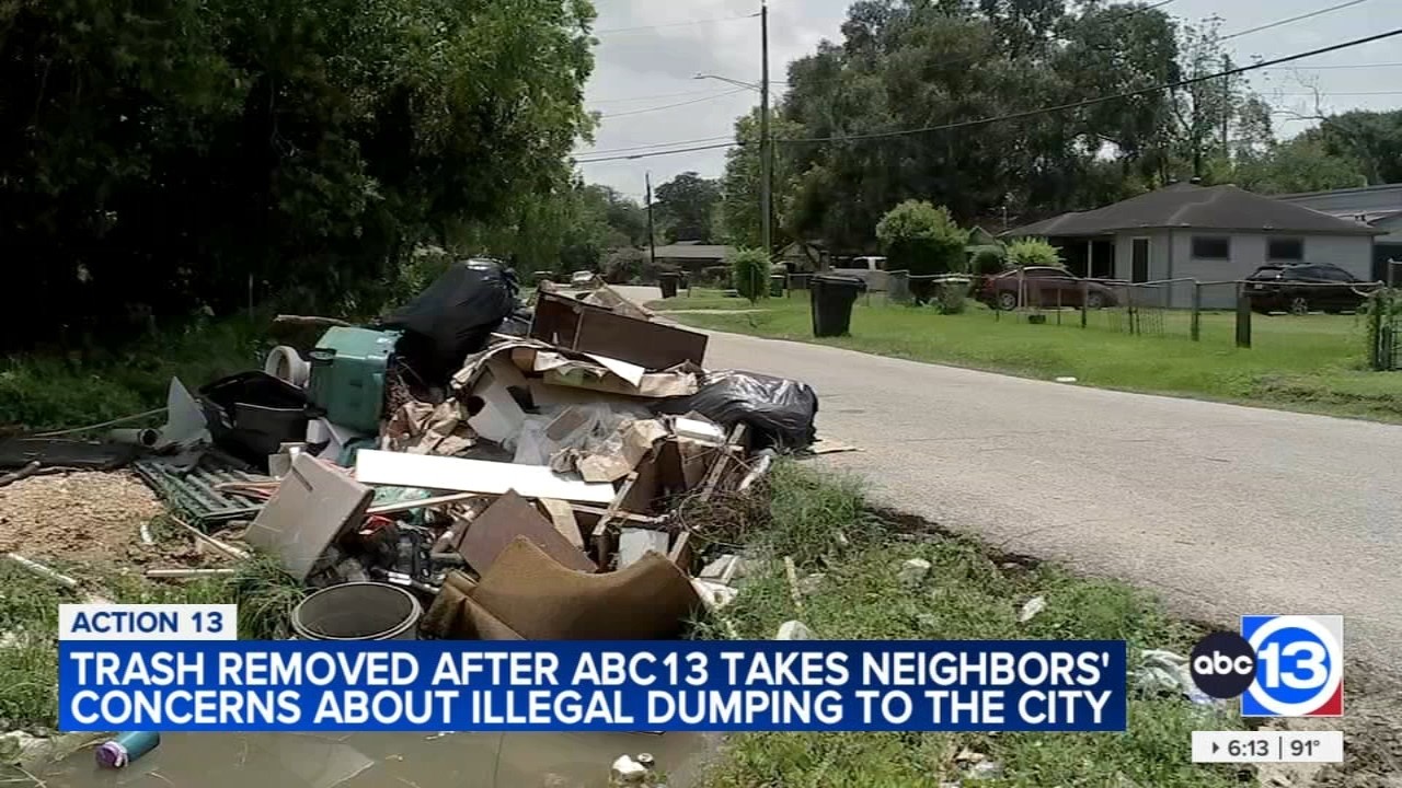 Trash removed in northeast Houston community after residents turn