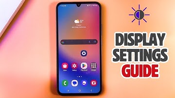 Samsung Galaxy A34 Display Settings Guide - Adjust Brightness, Themes, Navigation & More