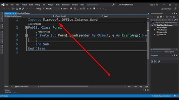 How to Add Microsoft.Office.Interop.Word in Visual Studio