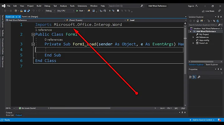 How to Add Microsoft.Office.Interop.Word in Visual Studio