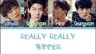 WINNER - REALLY REALLY Color Coded Lyrics [Han/Rom/Eng]