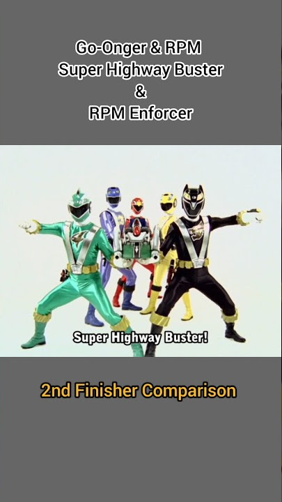 Go-Onger & RPM 2nd Finisher Comparison #shorts