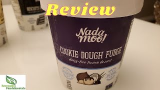 Review Nada Moo Organic Cookie Dough Fudge Dairy Free Ice Cream Frozen Dessert