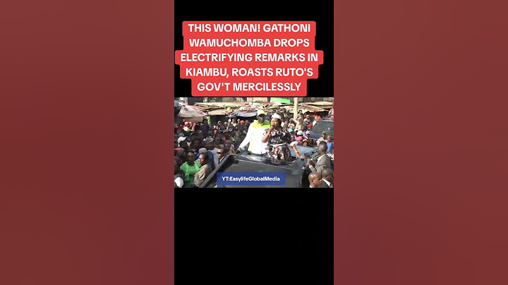 THIS WOMAN! GATHONI WAMUCHOMBA DROPS ELECTRIFYING REMARKS IN KIAMBU, ROASTS RUTO'S GOV'T MERCILESSLY