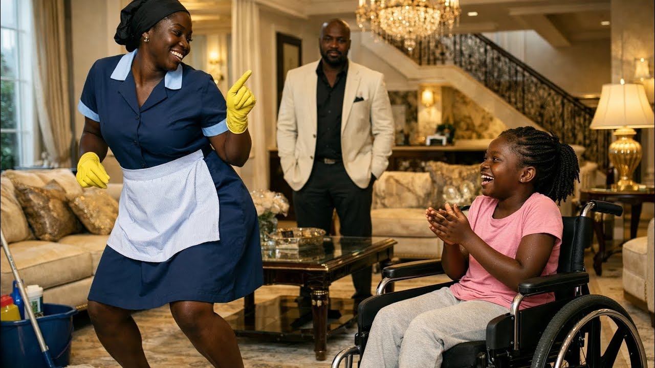 BILLIONAIRE CATCHES CLEANER DANCING WITH HIS DISABLED DAUGHTER, WHAT HAPPENED NEXT WILL SHOCK YOU 